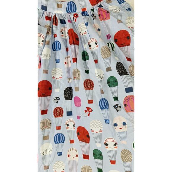 Modcloth Smiling Hot Air Balloon Skirt Cotton Size XS Novelty Graphic Print - Picture 6 of 11